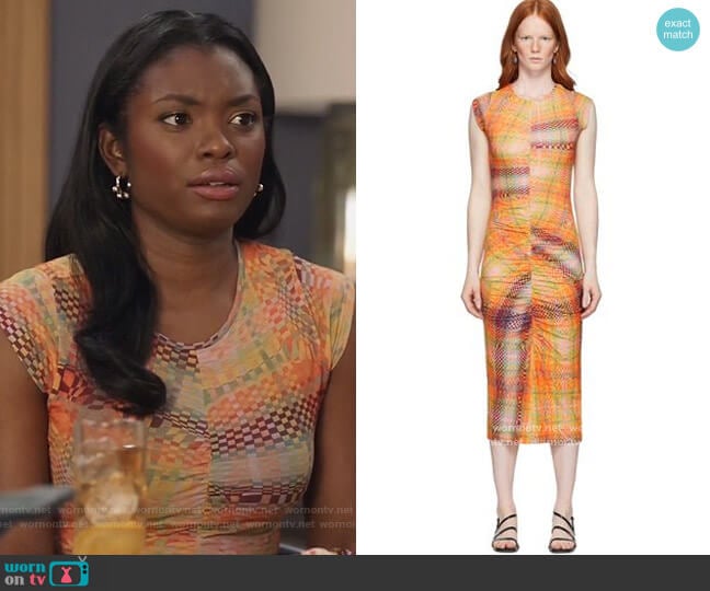Paloma Wool Campo Dress worn by August King (Ebonee Noel) on The Kings of Napa