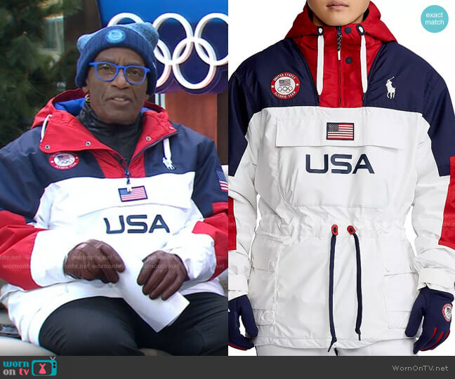 Ralph Lauren Team USA Opening Ceremony Anorak in White Multi