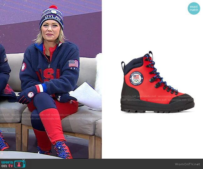 Ralph Lauren Team USA Opening Ceremony Boots worn by Dylan Dreyer on Today