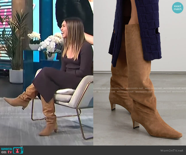 Staud Wally Suede Knee Boots