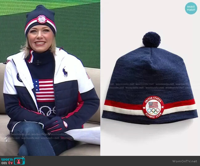 Polo Ralph Lauren Team USA Closing Ceremony Gloves worn by Dylan Dreyer on Today