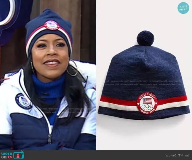 Ralph Lauren Team USA Closing Ceremony Beanie worn by Sheinelle Jones on Today