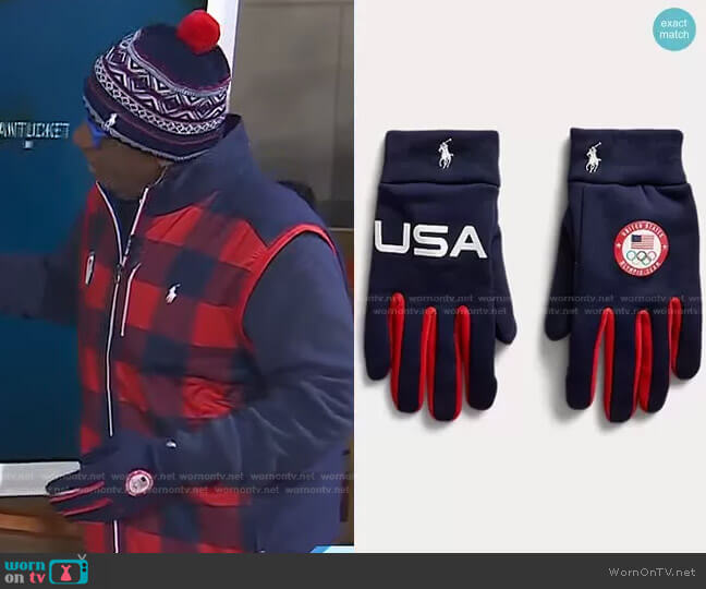 Ralph Lauren Team USA Closing Ceremony Gloves
