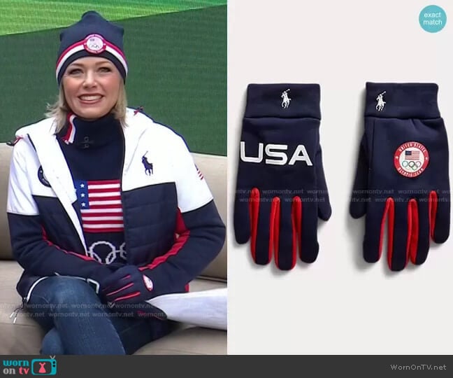 Ralph Lauren Team USA Closing Ceremony Beanie worn by Dylan Dreyer on Today