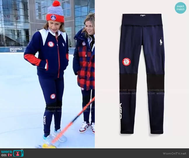 Ralph Lauren Team USA Closing Ceremony Legging worn by Hoda Kotb on Today