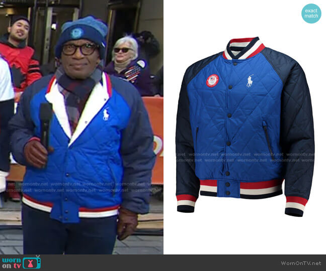 Ralph Lauren Team USA Reversible Raglan Varsity Full-Snap Jacket