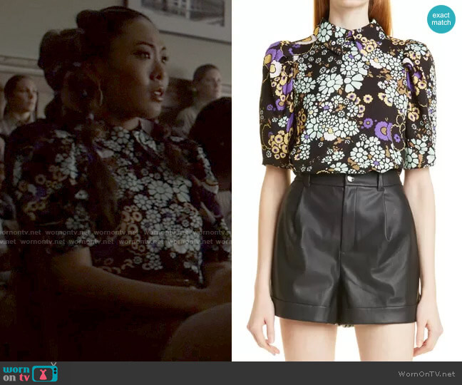Ted Baker Yvonn Floral Top worn by Mary Hamilton (Nicole Kang) on Batwoman