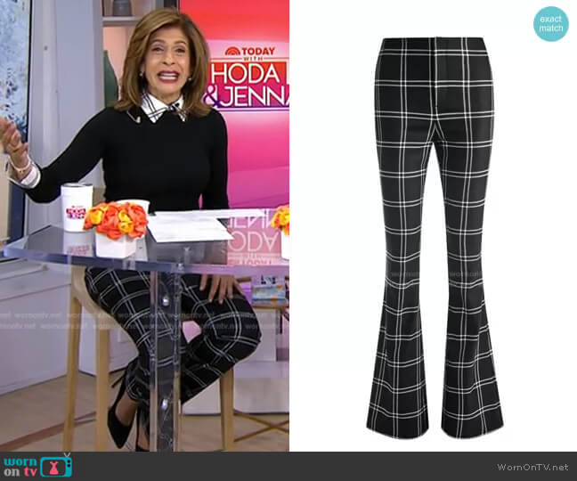 Alice + Olivia Teeny Flare Pant worn by Hoda Kotb on Today