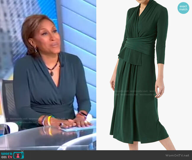The Fold Arlington Midi Dress worn by Robin Roberts on Good Morning America
