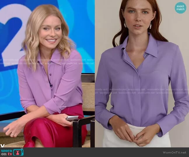 Numi The Simone Blouse worn by Kelly Ripa on Live with Kelly and Mark
