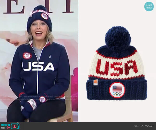 Sh*t That I Knit The Team USA Beanie worn by Dylan Dreyer on Today