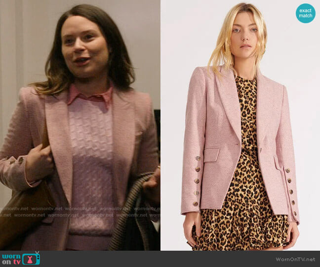 Veronica Beard Steele Jacket worn by Rachel Williams (Katie Lowes) on Inventing Anna