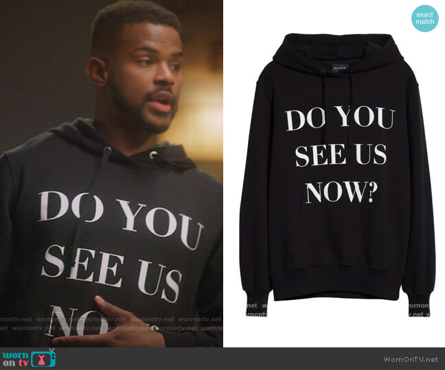 Botter Do You See Us Now? Hoodie worn by Aaron Jackson (Trevor Jackson) on Grown-ish