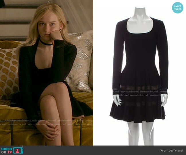 Alaia Scoop Neck Dress worn by Anna Delvey (Julia Garner) on Inventing Anna