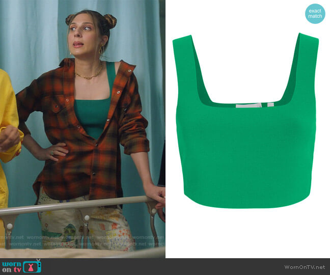 A.L.C. Vicky Crop Top worn by Nomi Segal (Emily Arlook) on Grown-ish