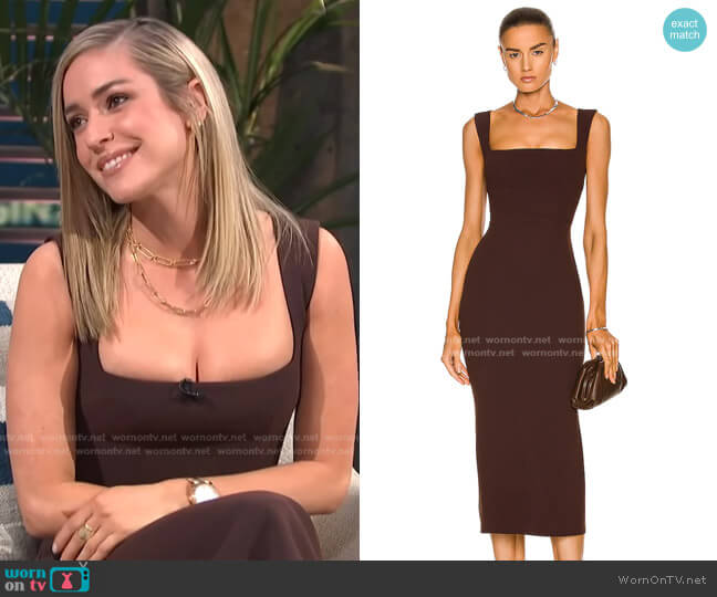 Alex Perry Steel Midi Dress