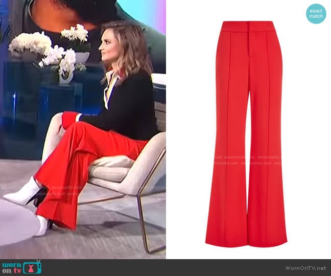 Alice + Olivia Dylan Wide-Leg Trousers