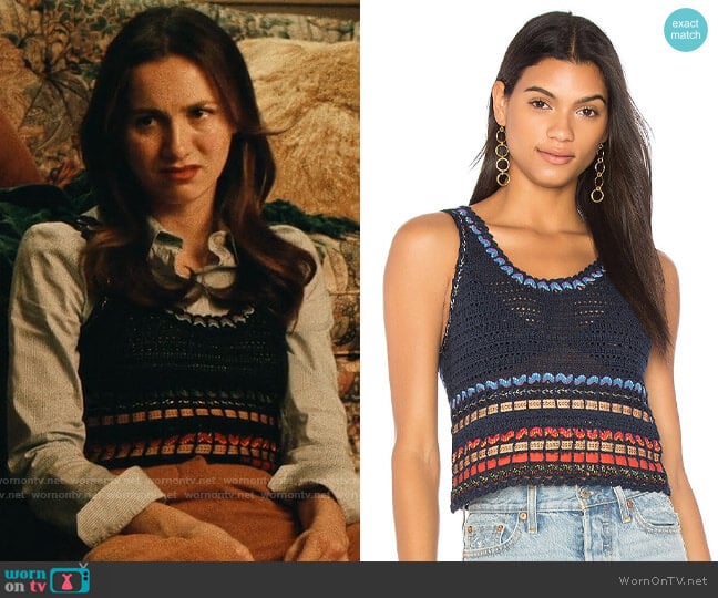 Alice + Olivia Dorian Tank worn by Lexi Howard (Maude Apatow) on Euphoria