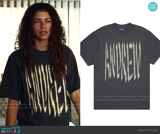 Andrew 2wo2imes T-shirt worn by Rue Bennett (Zendaya) on Euphoria