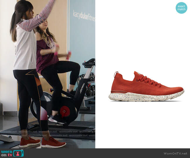 APL Techloom Sneakers in Paprika / Pristine Navy worn by Kacy Duke (Laverne Cox) on Inventing Anna
