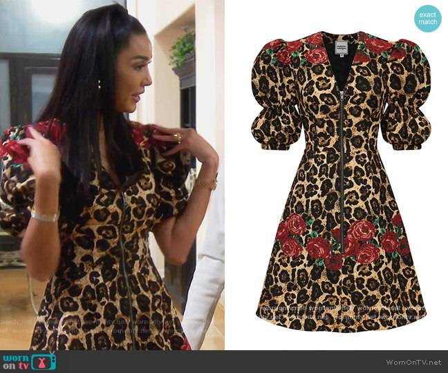 Autumn Adeigbo Shayla Dress worn by Noella Bergener on The Real Housewives of Orange County