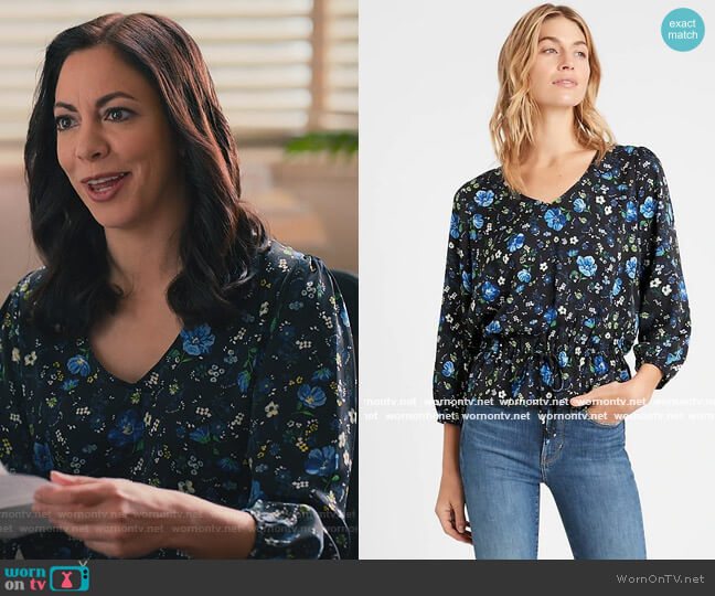 Banana Republic Floral Print Blouse