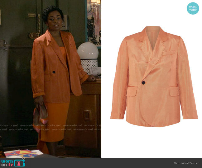 Baum Und Pfergarten Becks Blazer worn by Neff Davis (Alexis Floyd) on Inventing Anna