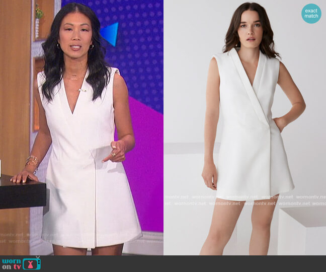 Bcbgmaxazria Laura Wrap Vest Dress worn by Chi-Lan Lieu on The Talk