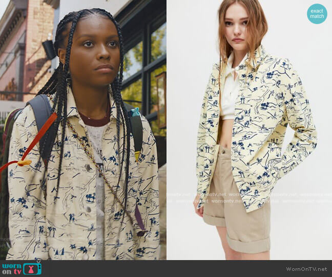BDG Stella Snap Button Shirt Jacket worn by Naomi McDuffie (Kaci Walfall) on Naomi