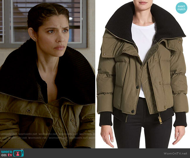 Burberry Greenlawkn Jacket worn by Stella Kidd (Miranda Rae Mayo) on Chicago Fire
