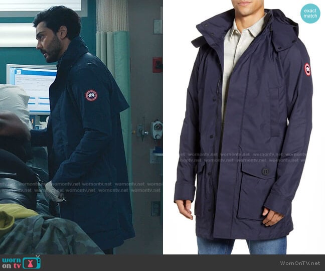 Canada Goose Crew Trench Jacket with Removable Hood