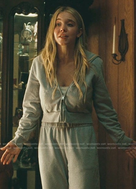 Cassie’s hoodie and sweatpants set on Euphoria