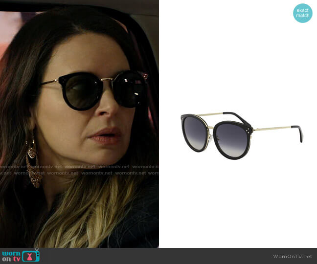 Celine Style CL40033F worn by Rachel Williams (Katie Lowes) on Inventing Anna