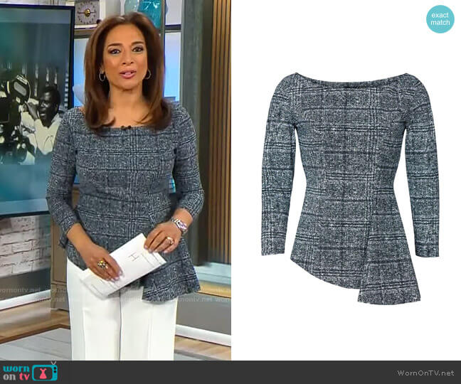 Chiara Boni La Petite Robe Camila Top worn by Michelle Miller on CBS Mornings