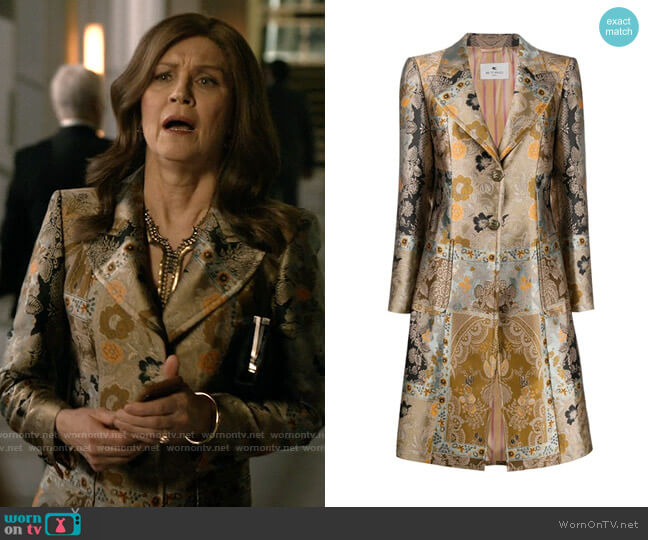 Etro Morgan Jacquard Coat worn by Vivian Katz (Wendy Crewson) on Good Sam