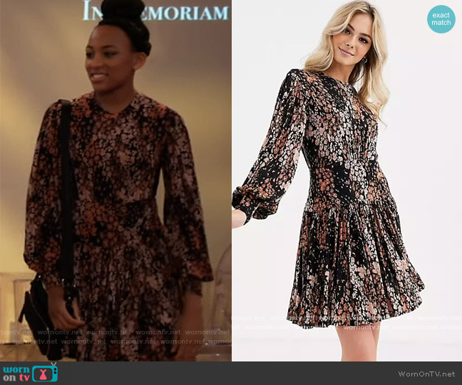 ASOS Heartbeats Mini Jersey Dress worn by Trina (Sydney Mikayla) on General Hospital