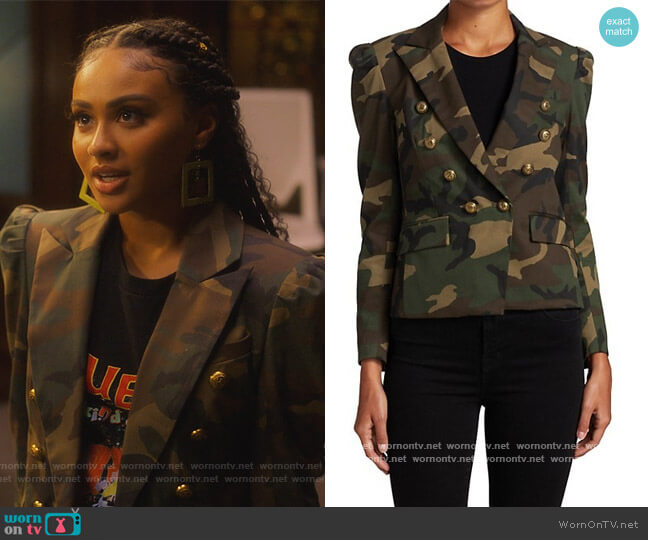 Generation Love Knight Camo Print Blazer