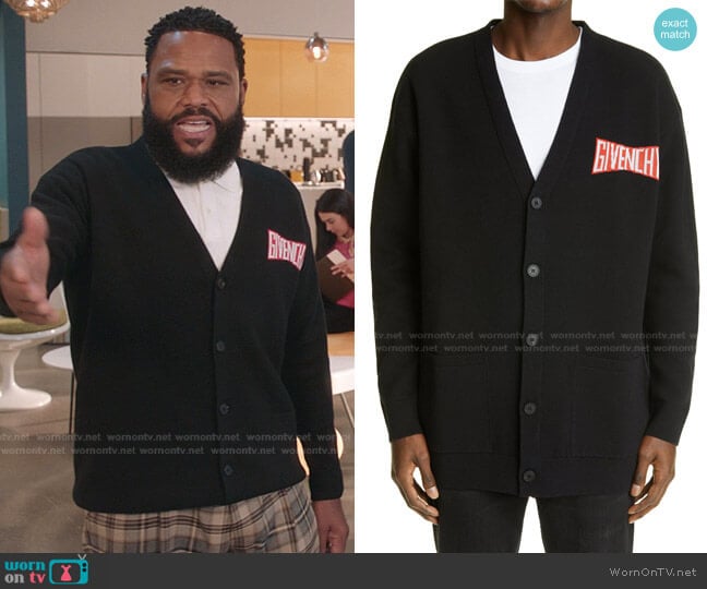 Givenchy Oversize Car Jacquard Cardigan worn by Andre Johnson (Anthony Anderson) on Black-ish