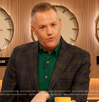 Ross Mathews’ plaid blazer on The Drew Barrymore Show