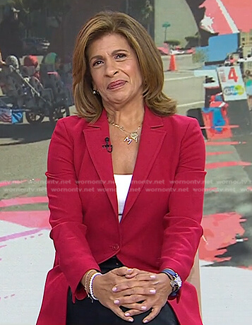 Hoda’s red blazer on Today