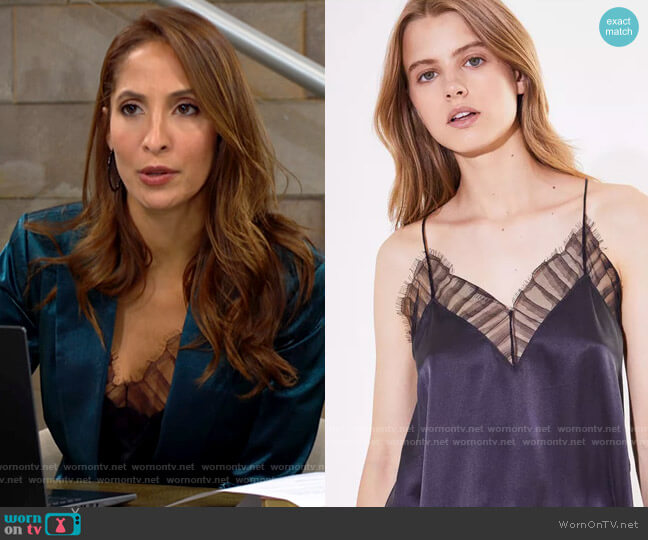 IRO Berwyn Top worn by Lily Winters (Christel Khalil) on The Young and the Restless