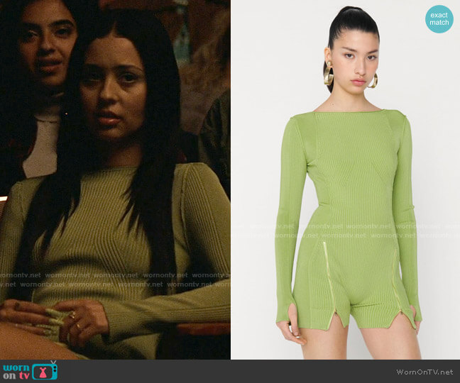 Jacquemus Le body Yerù Bodysuit worn by Maddy Perez (Alexa Demie) on Euphoria