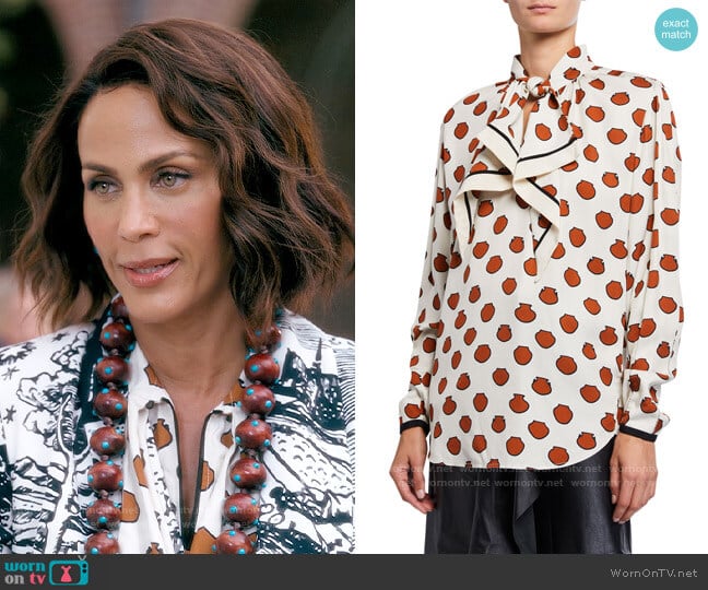 Johanna Ortiz Ancient Anecdotes Top worn by Lisa Todd Wexley (Nicole Ari Parker) on And Just Like That