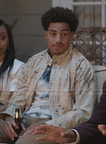 Junior’s Ivory tie dye jacket on Black-ish