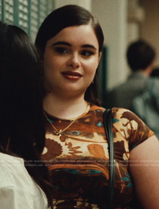 Kat’s printed dress on Euphoria