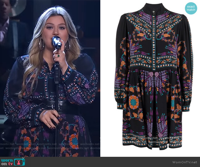 LA Double J Shorty Shift Dress worn by Kelly Clarkson on The Kelly Clarkson Show