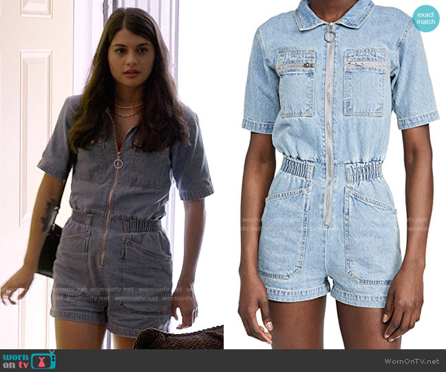 L.F. Markey Danny Romper worn by Samantha Fink (Sofia Black-D'Elia) on Single Drunk Female