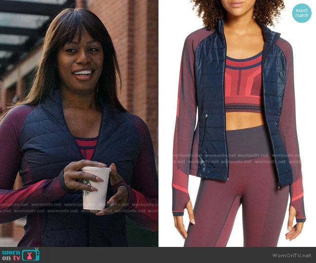 LNDR Buzz PrimaLoft® Quilted Jacket worn by Kacy Duke (Laverne Cox) on Inventing Anna