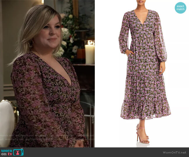 Lost and Wander Lovestoned Floral Maxi Dress worn by Maxie Jones (Kirsten Storms) on General Hospital