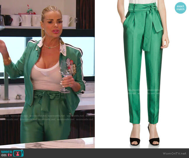 Maje Pack High-waist Tapered Pants worn by Alexia Echevarria (Alexia Echevarria) on The Real Housewives of Miami